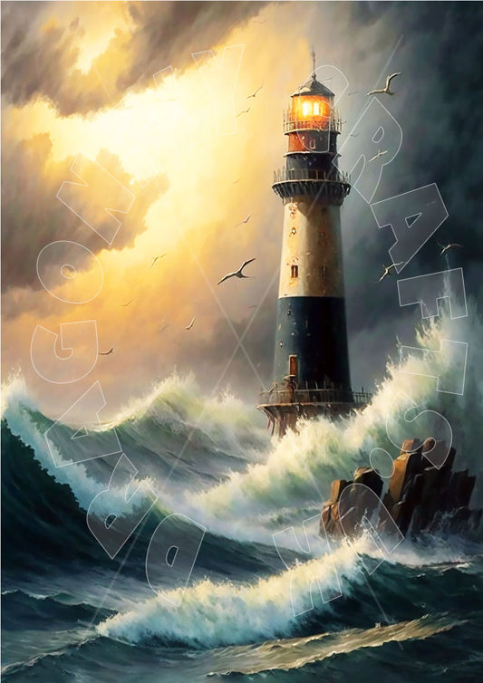 Dragonfly Crafts - Stormy Lighthouse