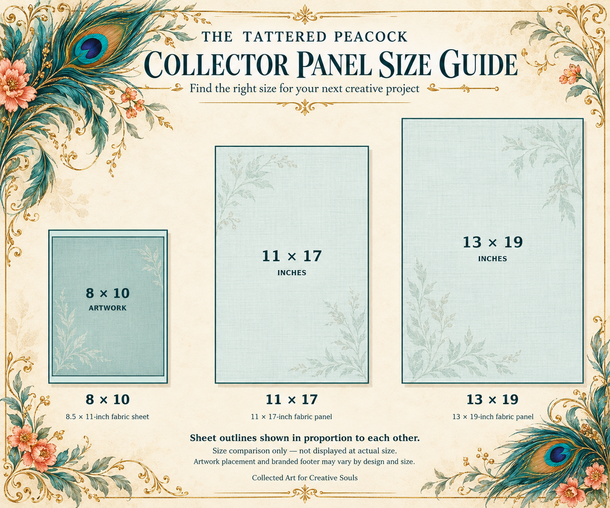 Patchwork Cat & Companion Patches Cotton Fabric Panels | The Tattered Peacock