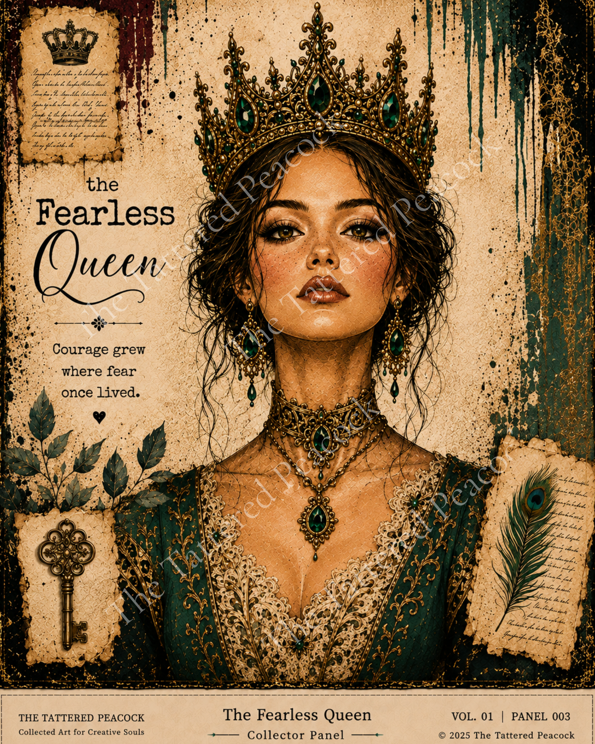 The Fearless Queen Fabric Panel