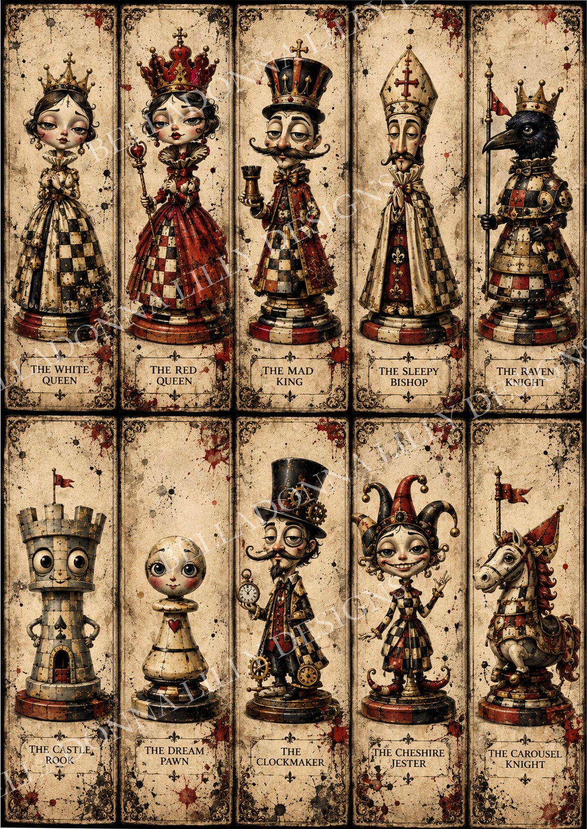 The Royal Court – Decoupage Rice Paper