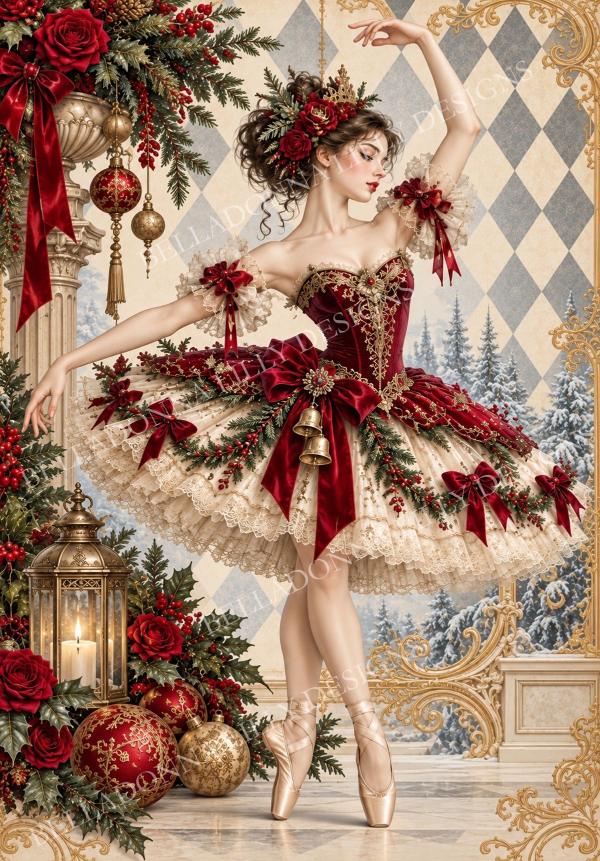 Victorian Christmas – The Christmas Ballerina | Decoupage Rice Paper