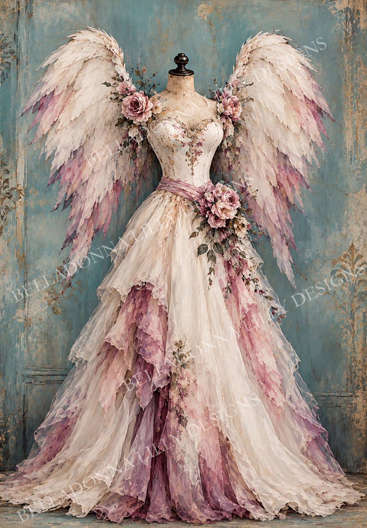 The Forgotten Angel | Belladonna Lilly Designs Decoupage Rice Paper