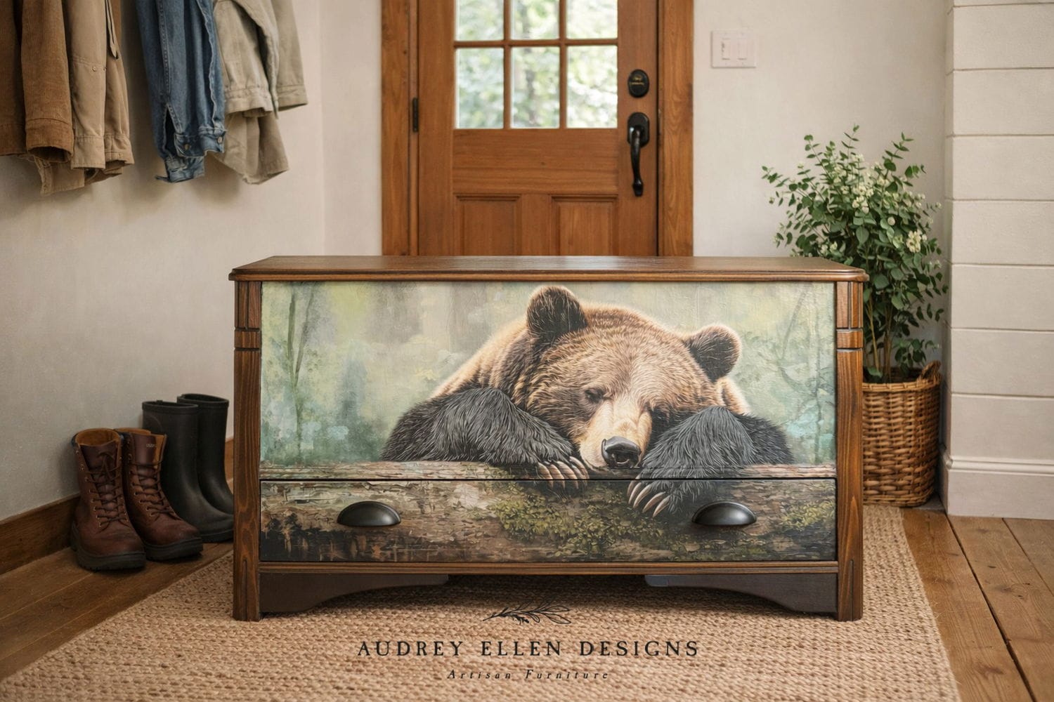 Tuckered Teddy | 18 lb Decoupage Tissue Paper | 29x21
