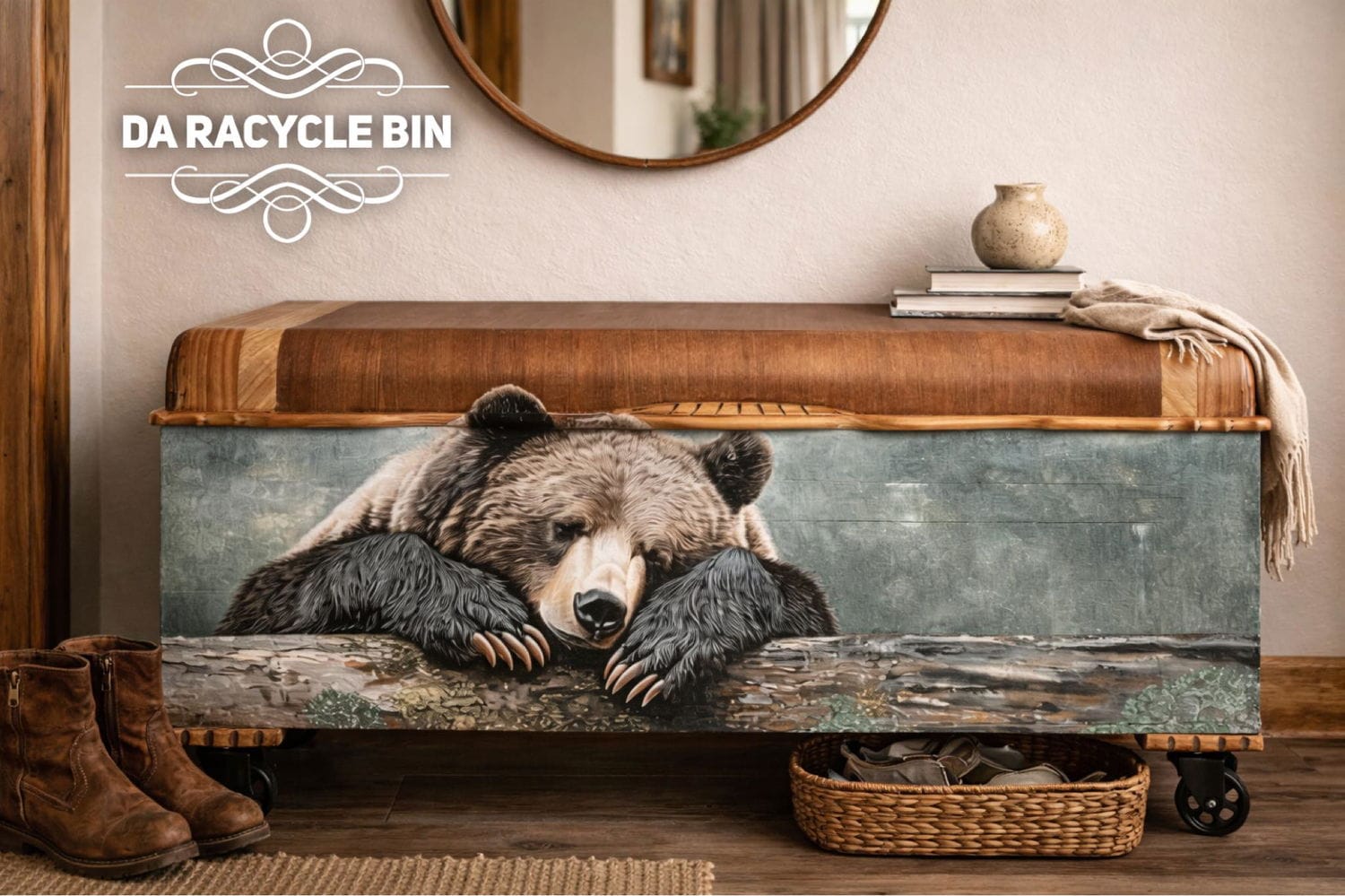 Tuckered Teddy | 18 lb Decoupage Tissue Paper | 29x21