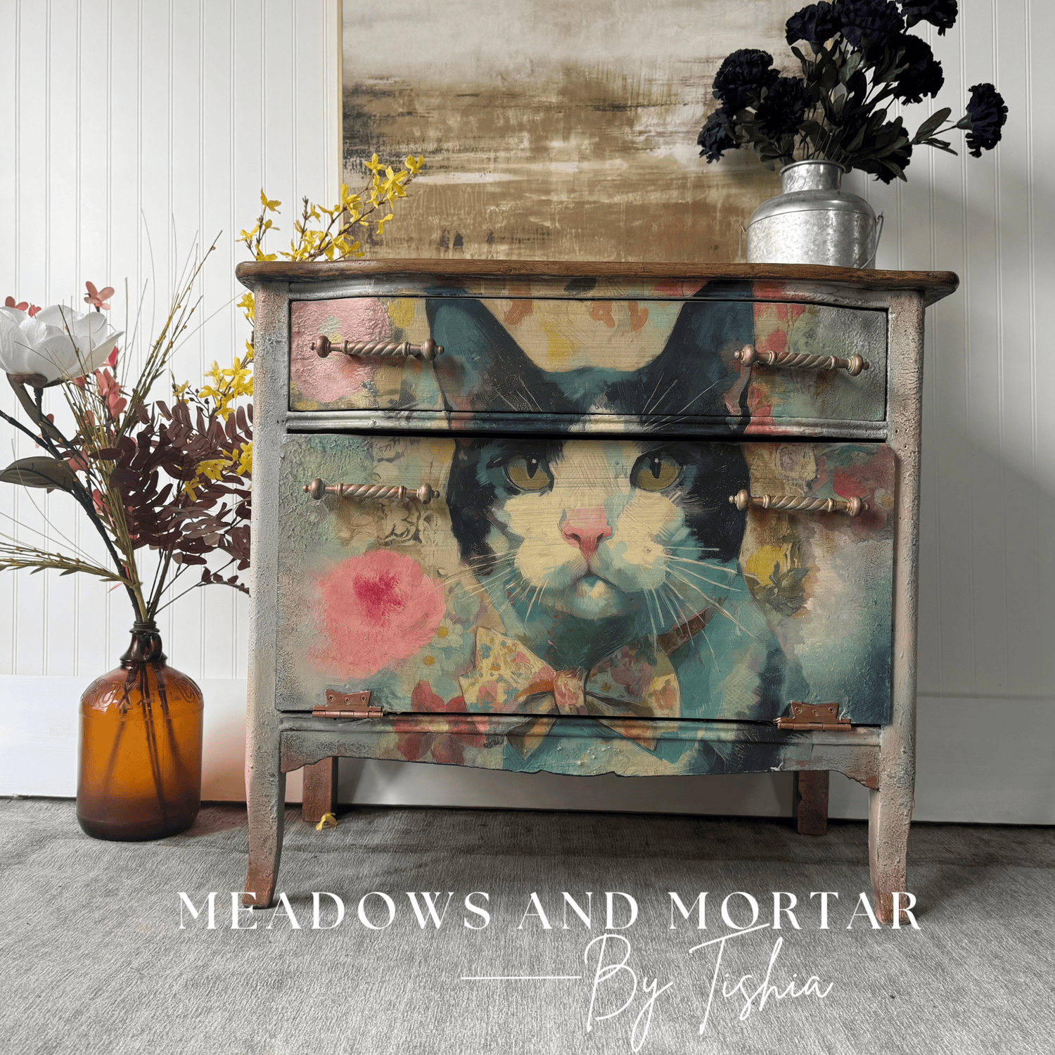 Tuxedo Cat | 18 lb Decoupage Tissue Paper | 21x29