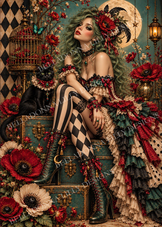 Willow Whimsy — The Whimsical Cabaret, Belladonna Lilly Designs decoupage rice paper